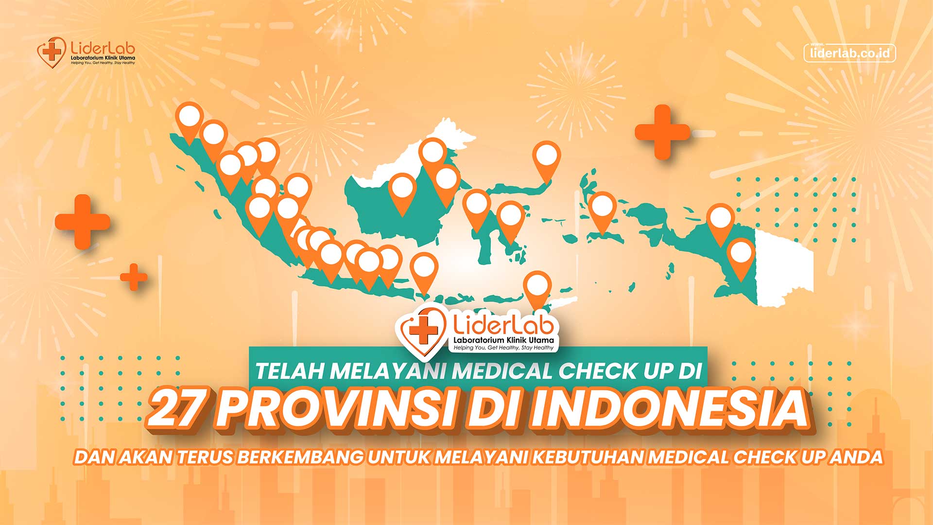 LiderLab telah melayani medical check up di 27 provinsi di Indonesia